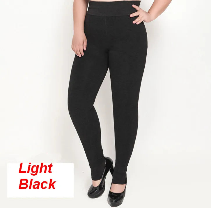 Plus Size 5XL Thick Leggings for Winter Super Stretchy Good Elastic 700g Very Warm  Fleece Leggings