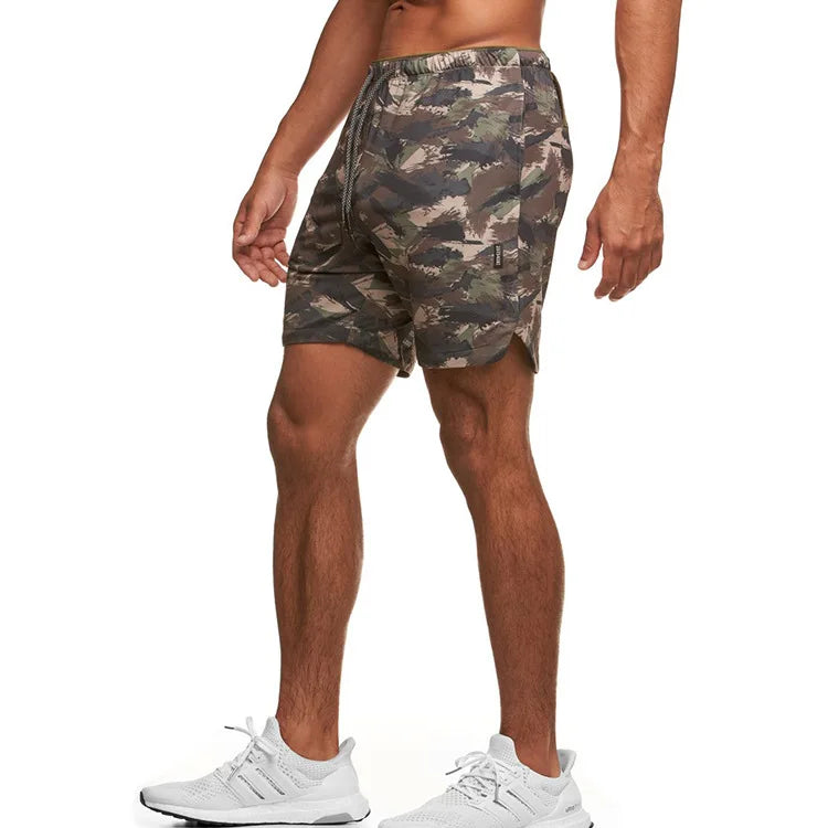 Camouflage Running Shorts Men Gym Fitness Sports Shorts Quick Dry Swim Beach Shorts Jogging Training Short Pants Male Sweatpants