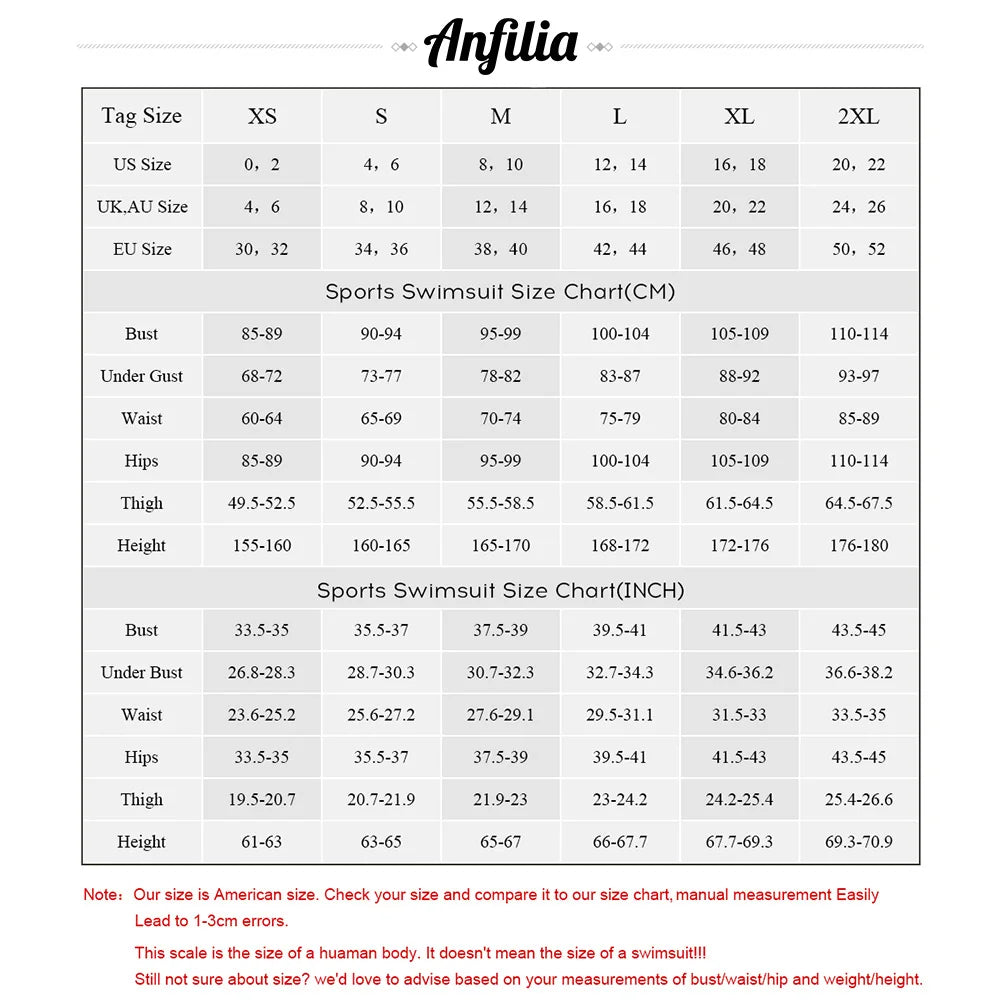 Anfilia Women One Piece Swimsuit Printed Sport Swimwear Ladies Colorblock Bathing Suit Monokini Bikini