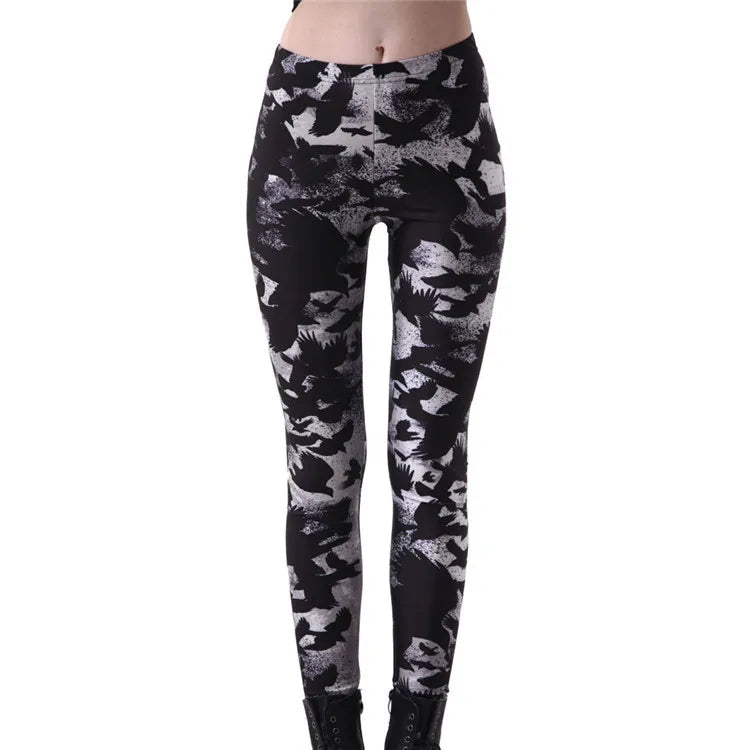 Women Legging Tiger Shark Star Art Printing Fitness leggings Fashion Slim High Waist Leggings Woman Pants Christmas Gift