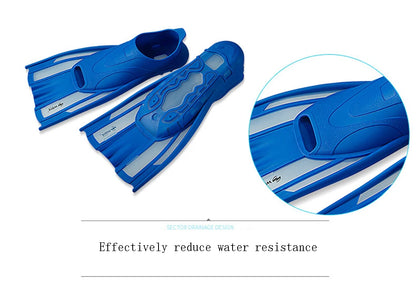 Professional Swimming Training Short Fins for Men and Women, Adult Fins Cover Feet, Breaststroke Free Snorkeling