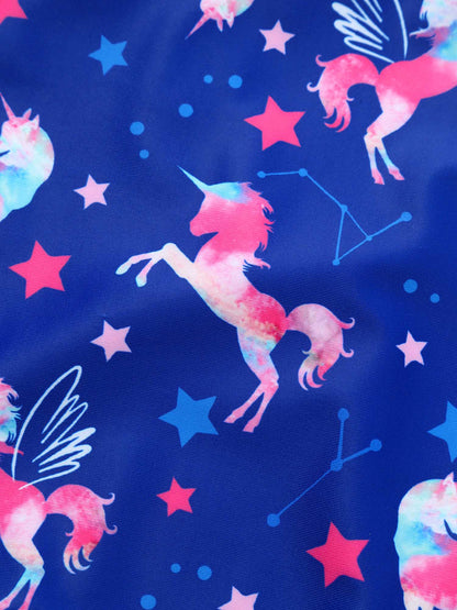 Little Girls Mermaid Fish Scales Swimsuit Sleeveless Cartoon Print One-piece Swimwear Summer Beachwear Bathing Suit