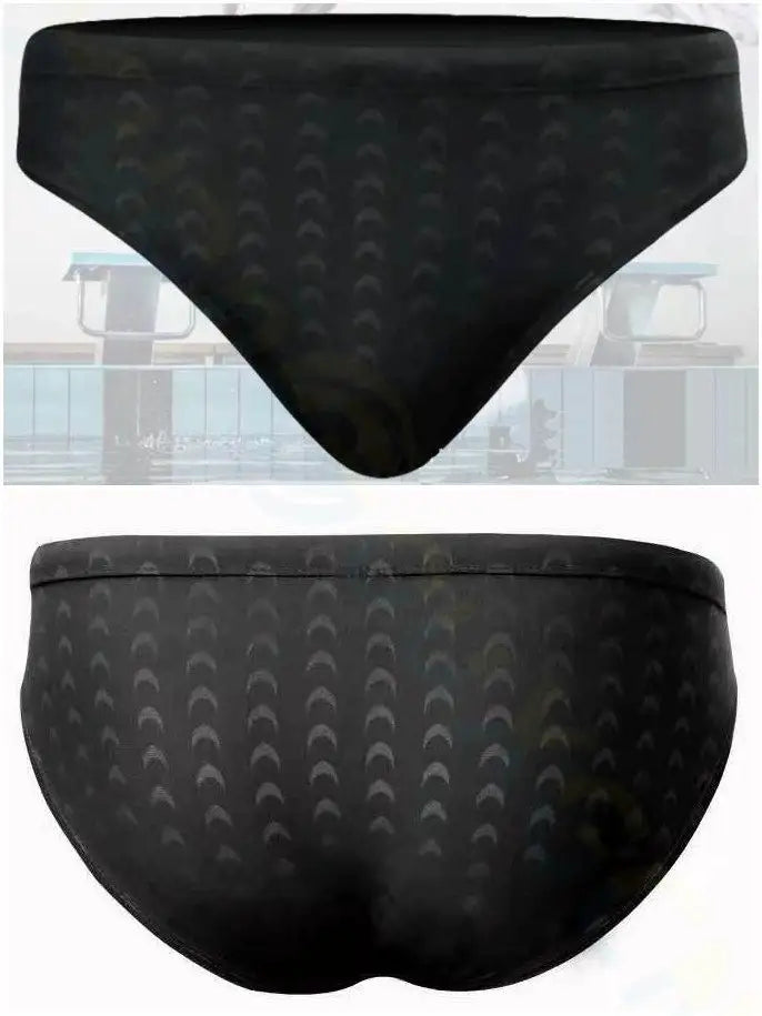 Shark Skin Pattern Swimming Briefs Men beach pool bathing Swimwear Training Swimwear