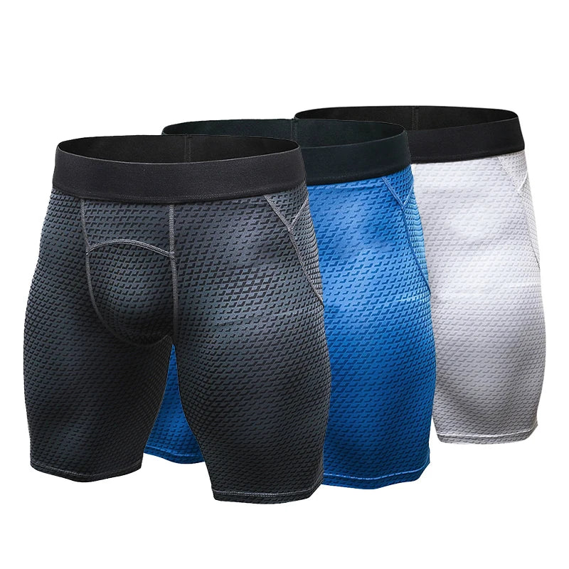 Men Gym Running Shorts Summer Sports Workout Short Pants Leggings Fitness Skinny Training Gym Base Layer Tights