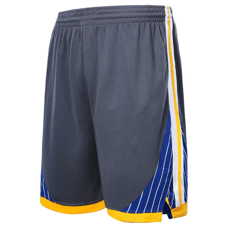 Basketball Shorts Fitness Men Mesh Breathable Outdoor Running Sports Training Sweatpants Pocket Patchwork Loose Beach Short
