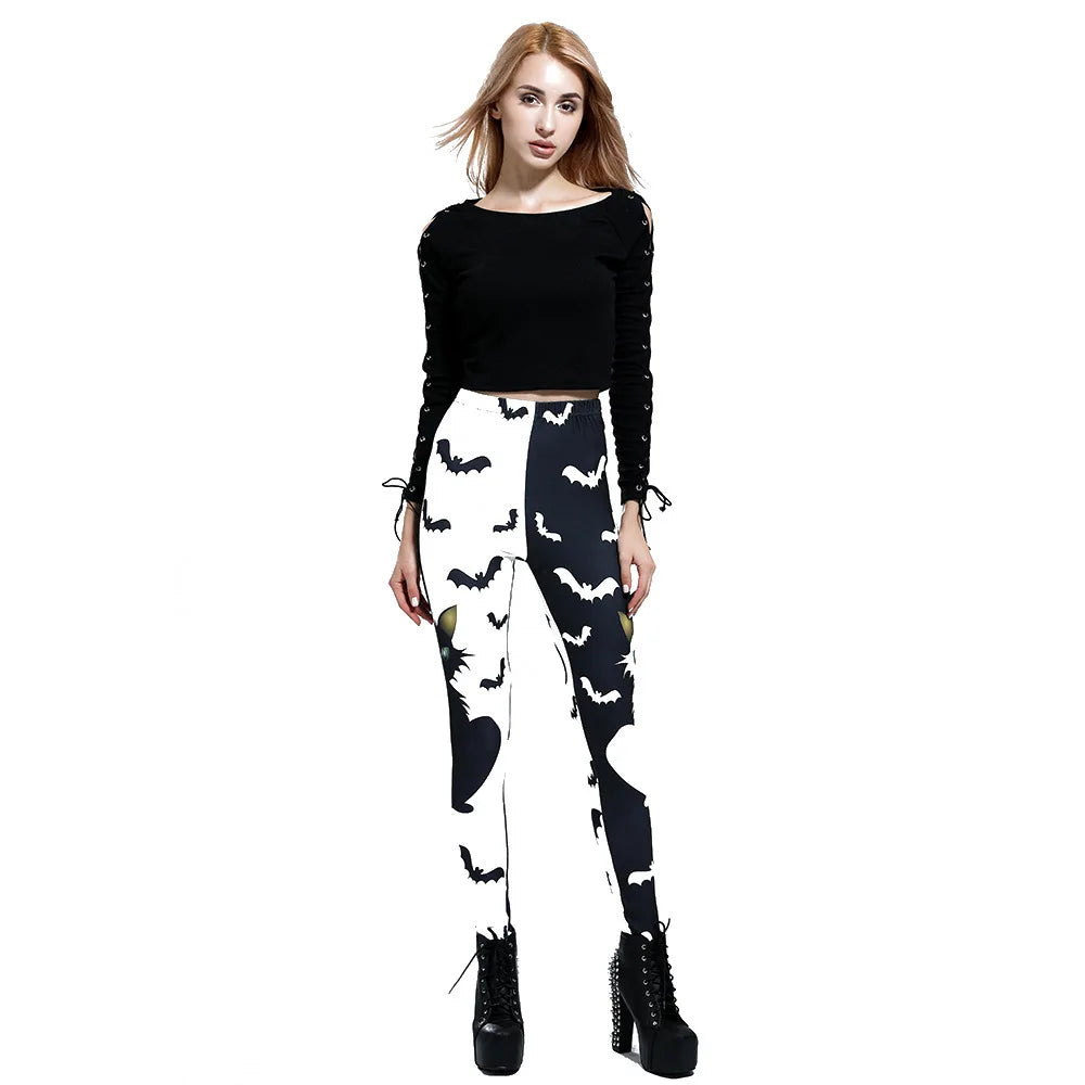 Women Legging Tiger Shark Star Art Printing Fitness leggings Fashion Slim High Waist Leggings Woman Pants Christmas Gift