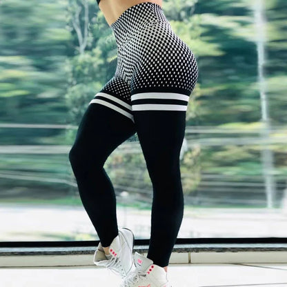 Women Seamless Leggings High Waist Push Up Yoga Pants Fitness Running Pants Gymwear Hip Lifting Print Workout Sports Tights