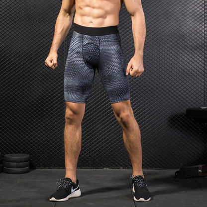 Men Gym Running Shorts Summer Sports Workout Short Pants Leggings Fitness Skinny Training Gym Base Layer Tights
