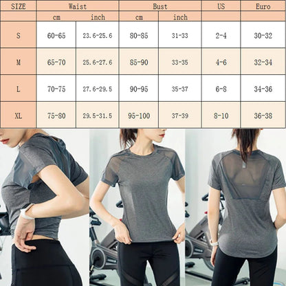 Aiithuug Short Sleeve Workout Tops for Women Stretchy Slim Fit Running Sports Shirts Dry Fit Mesh Yoga Gym Top  Fit T-Shirt