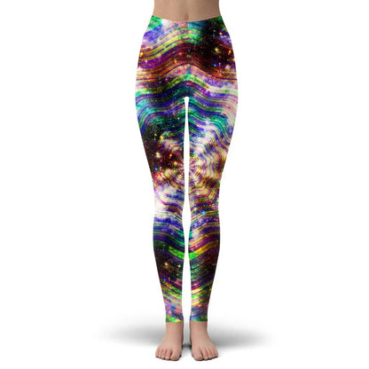 Colorful psychedelic Style Fashion Women Leggings Fashion 3D Printed Paint Leggings Elastic Female Skinny Leggings