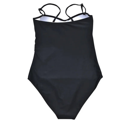 Print Floral One-piece Large Swimsuits Closed Push Up Female Swimwear Pool Beach Body Bathing Suit Women XXL