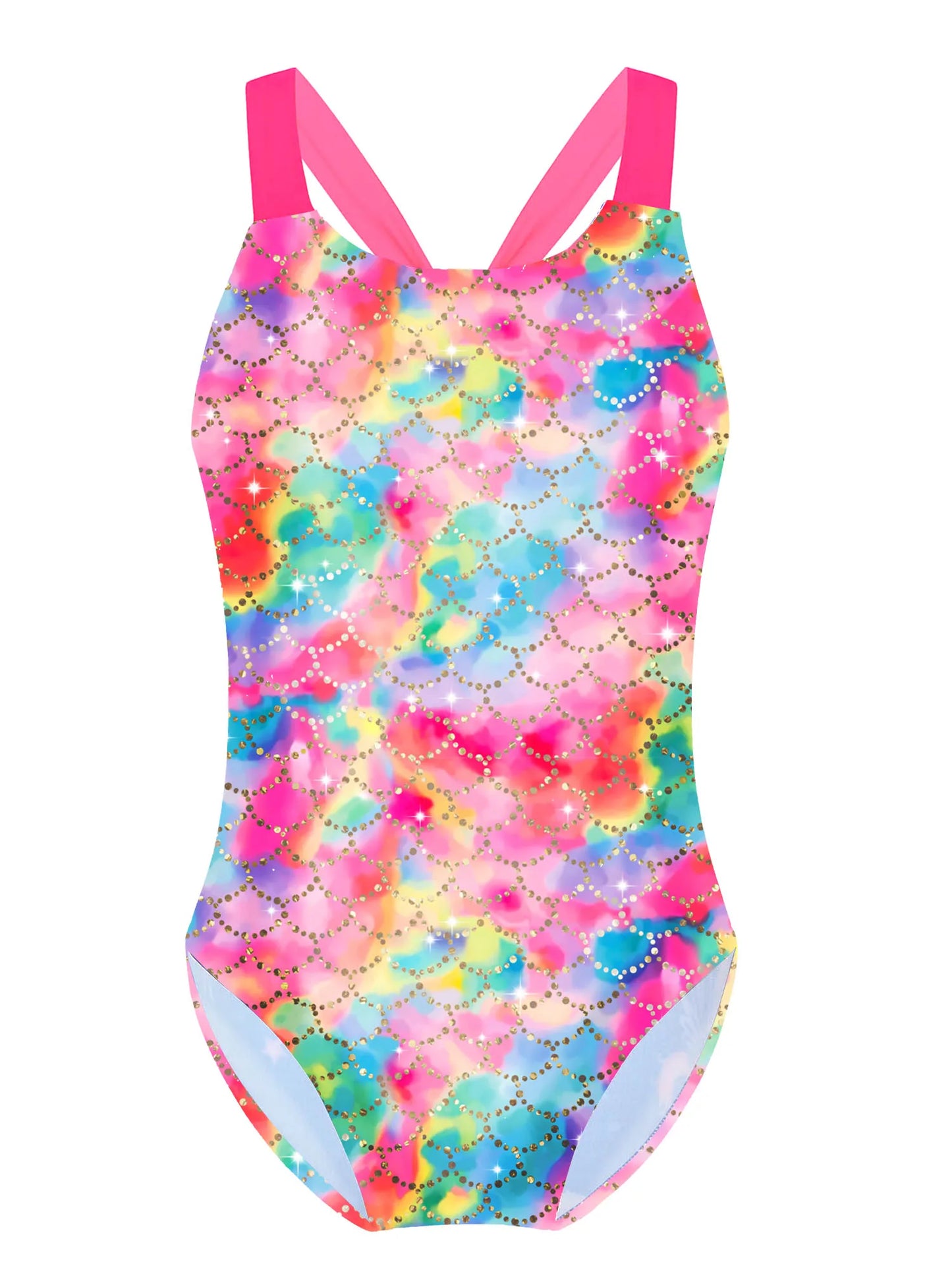 4-16Y Sleeveless One-Piece Swimsuit for Little and Big Girls with Cartoon Pattern Printing Swimwear Children Bathing Beach Wear
