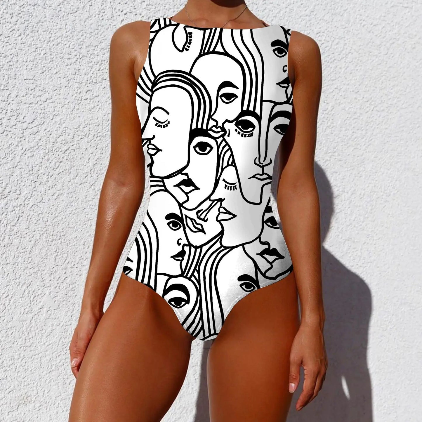 One Piece Swimsuit Women Swimwear Monokini Long Sleeve Printed Floral Female Bathing Suit Surfing Bodysuit Swim Wear Beach