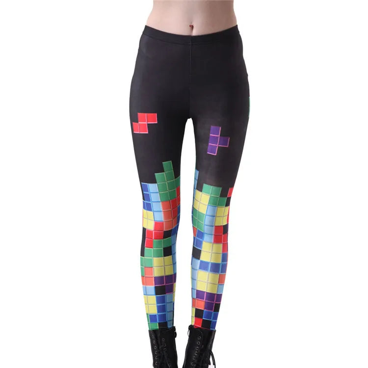 Women Legging Tiger Shark Star Art Printing Fitness leggings Fashion Slim High Waist Leggings Woman Pants Christmas Gift