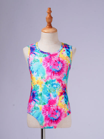 Kids Girls Print One-piece Swimsuit Fish Scales Mermaid Bodysuit Swimwear Pool Party Water Park Bathing Suit for Beach Vacation