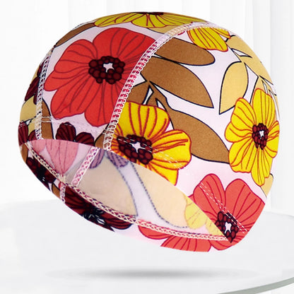 Men Women Fabric Swimming Caps Multi Colors Patterns Printed Swim Pool Water Sports Bathing Hat Elastic Nylon Swim Cap for Adults