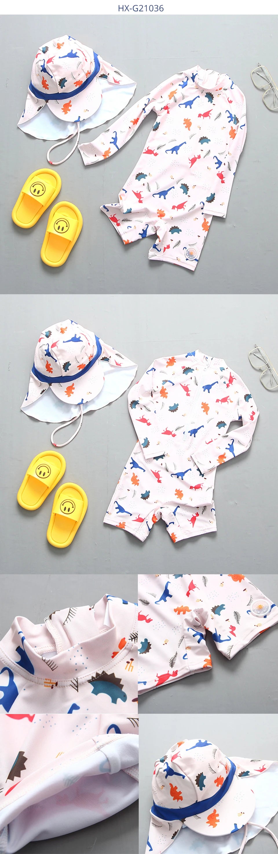 Boys Swimwear and Swimming Trunks Baby Bathing Suit UPF50 UV Protection Boy's Swimsuit Cartoon Children's Rashguard Beach Wear