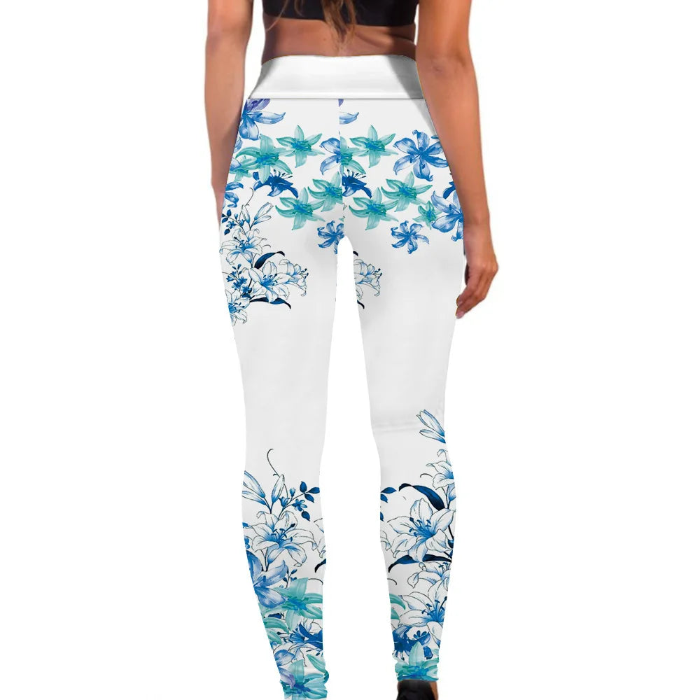 Gym Sports Multi Prints Available Leggings For Women Birds & Butterflies