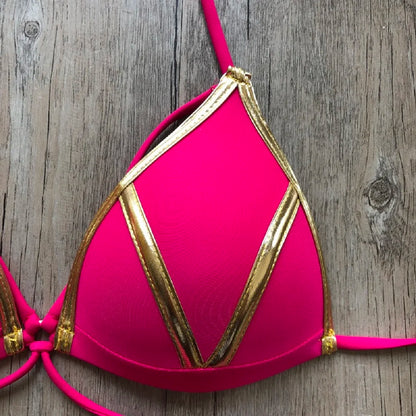 Gold Stamping Women Bikini Set Padded Women Swimsuit Push Up Bikini Swimwear Summer Beachwear Brazil Bathing Suit