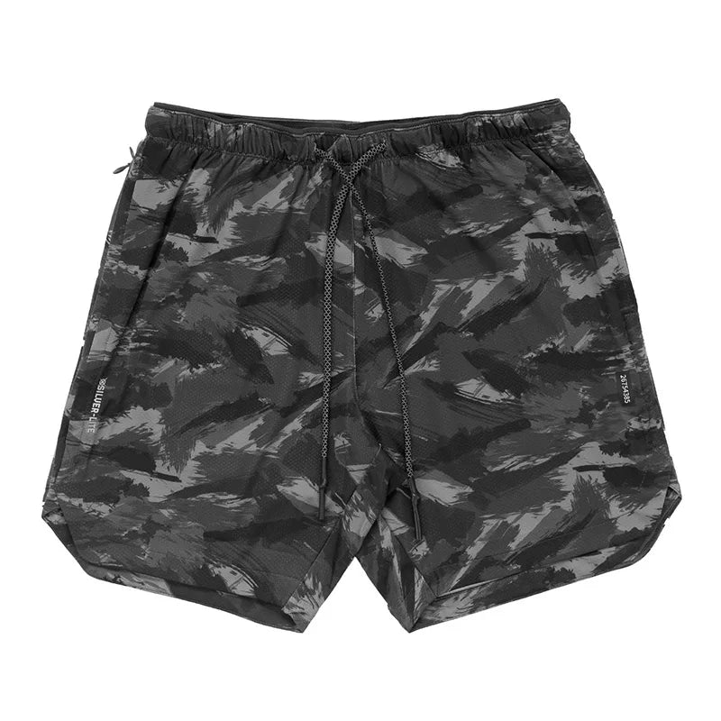 Camouflage Running Shorts Men Gym Fitness Sports Shorts Quick Dry Swim Beach Shorts Jogging Training Short Pants Male Sweatpants