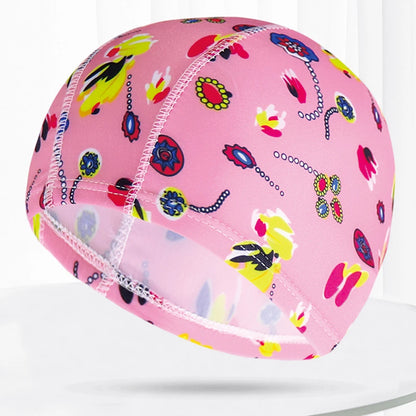 Men Women Fabric Swimming Caps Multi Colors Patterns Printed Swim Pool Water Sports Bathing Hat Elastic Nylon Swim Cap for Adults