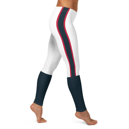 Printed Women's Sport Leggings Femme Fresh Color Striped Elastic Workout Blue Legging Outdoor Clothes