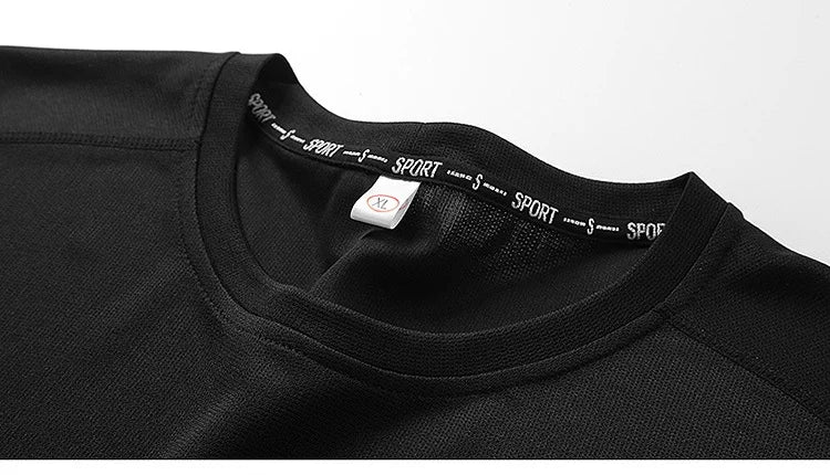 Plus Size 6xl 7xl 8xl 9xl Summer Big Tops Tees Quick Dry Slim Fit T-shirt Men Sport Mesh Short Sleeve Oversized Men's T Shirts