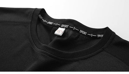 Plus Size 6xl 7xl 8xl 9xl Summer Big Tops Tees Quick Dry Slim Fit T-shirt Men Sport Mesh Short Sleeve Oversized Men's T Shirts