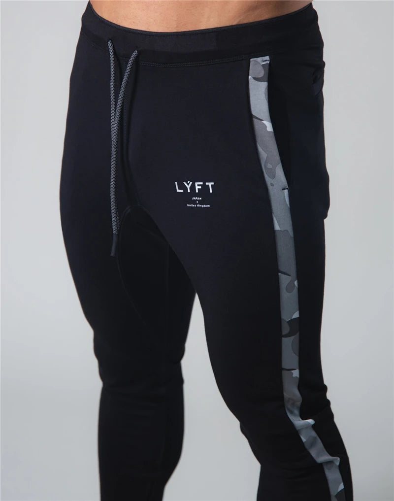 JP&UK Cotton Gym Pants Men Slim Fit Running Jogging Pants Mens Bodybuilding Sweatpants Training Sport Pants Fitness Trousers
