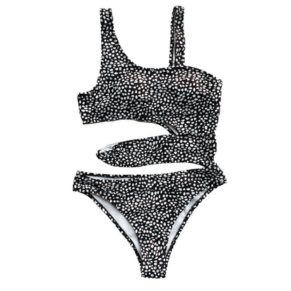 Color Print Swimwear Women Bandage Monokini One Piece Swimsuit Female Push Up Bathing Suit Swim Wear