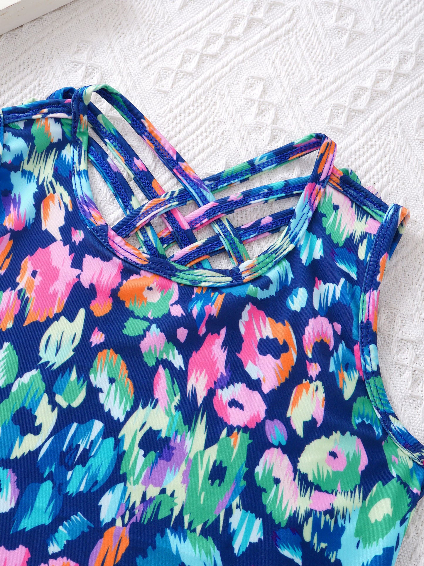 Kids Girls Print One-piece Swimsuit Fish Scales Mermaid Bodysuit Swimwear Pool Party Water Park Bathing Suit for Beach Vacation