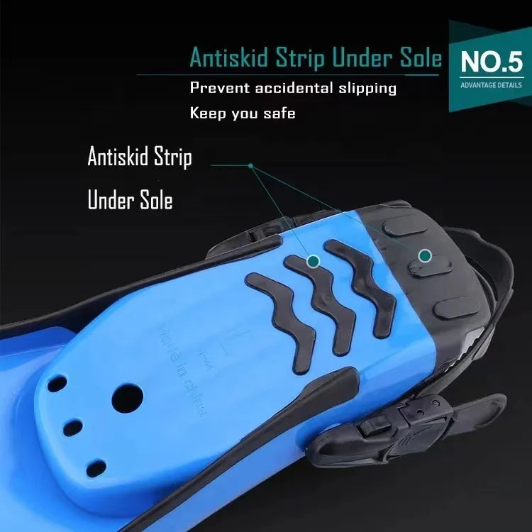 Scuba Diving Stainless Steel Spring Fin Straps Fins Adult Swim Shoes Silicone Long Snorkeling Monofin Dive Flippers