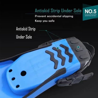 Scuba Diving Stainless Steel Spring Fin Straps Fins Adult Swim Shoes Silicone Long Snorkeling Monofin Dive Flippers