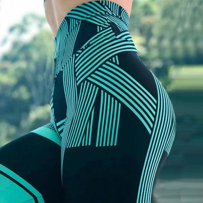Women Seamless Leggings High Waist Push Up Yoga Pants Fitness Running Pants Gymwear Hip Lifting Print Workout Sports Tights