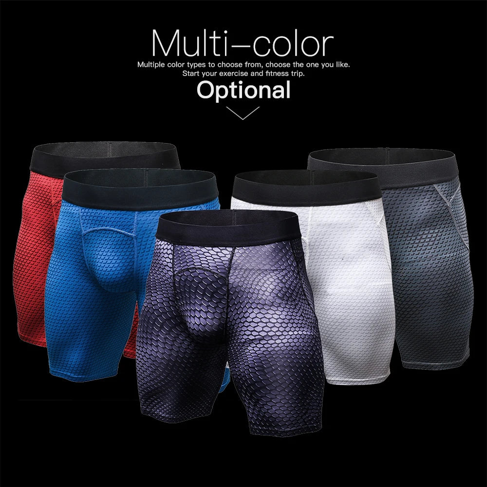 Men Gym Running Shorts Summer Sports Workout Short Pants Leggings Fitness Skinny Training Gym Base Layer Tights