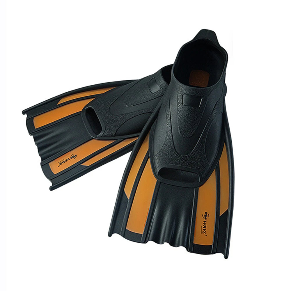 Professional Swimming Training Short Fins for Men and Women, Adult Fins Cover Feet, Breaststroke Free Snorkeling
