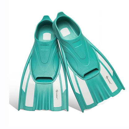 Professional Swimming Training Short Fins for Men and Women, Adult Fins Cover Feet, Breaststroke Free Snorkeling