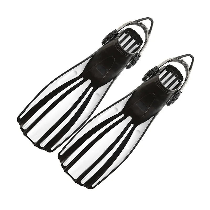 Scuba Diving Stainless Steel Spring Fin Straps Fins Adult Swim Shoes Silicone Long Snorkeling Monofin Dive Flippers