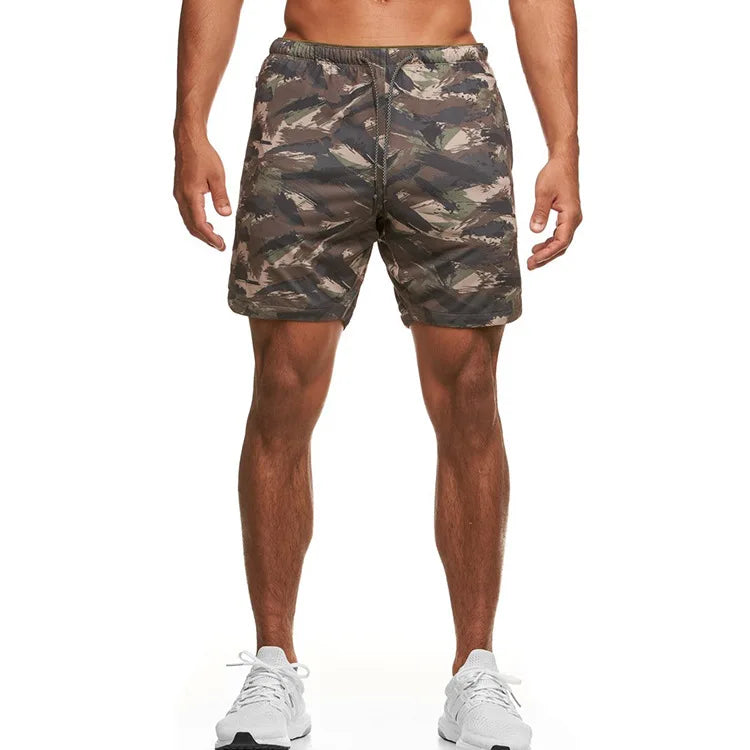 Camouflage Running Shorts Men Gym Fitness Sports Shorts Quick Dry Swim Beach Shorts Jogging Training Short Pants Male Sweatpants