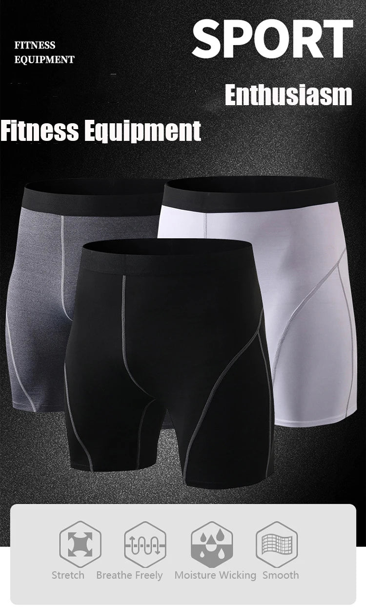 High Quality Sport Shorts Men Compression Shorts Jogging Fitness Short Training Short Legging Bottoms Pants Soccer Workout Short