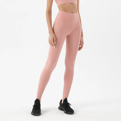 Nylon Leggings Women's Pants Yoga Sport Fitness Gym High Waist Elastic Breathable Leggings For Fitness Womens Clothing