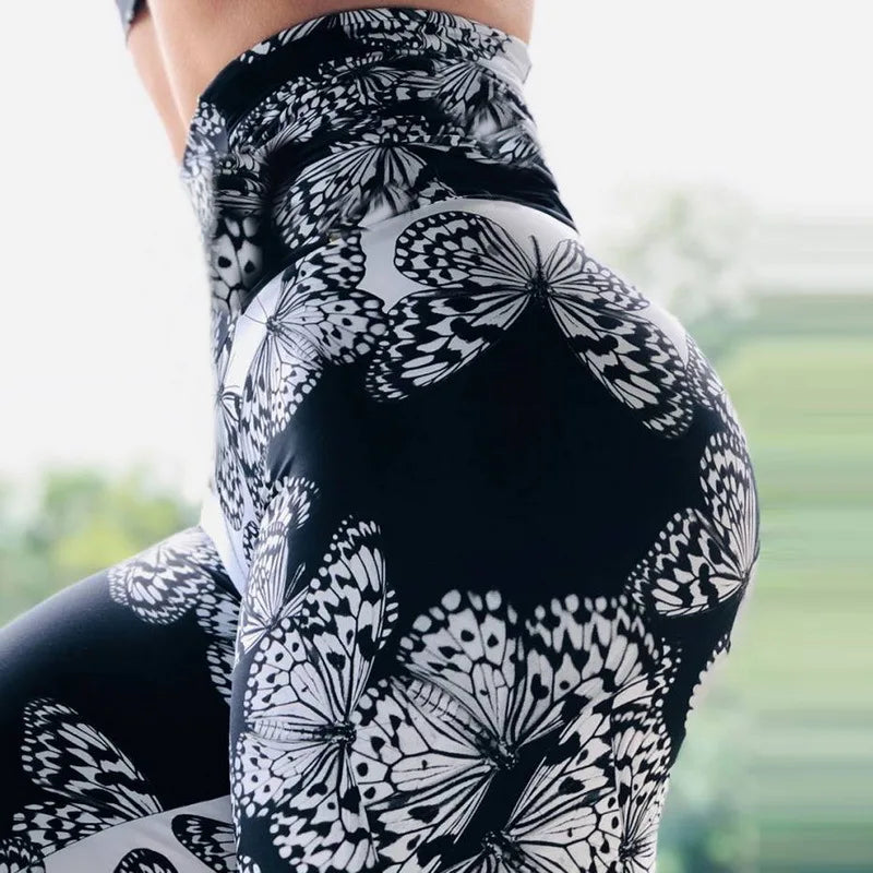 Leggings Women High Waist Yoga Pants Seamless Push Up Multiple Colourful Designs