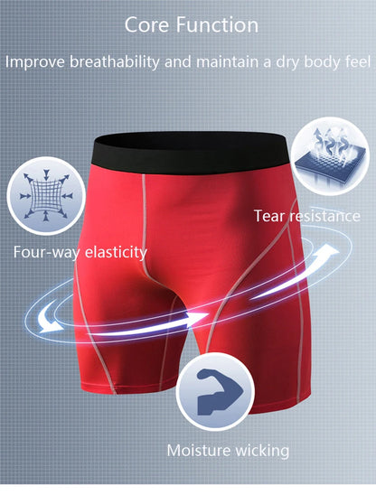 High Quality Sport Shorts Men Compression Shorts Jogging Fitness Short Training Short Legging Bottoms Pants Soccer Workout Short