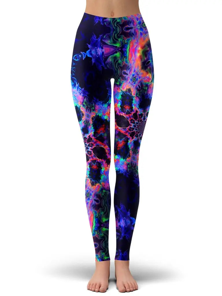 Colorful psychedelic Style Fashion Women Leggings Fashion 3D Printed Paint Leggings Elastic Female Skinny Leggings
