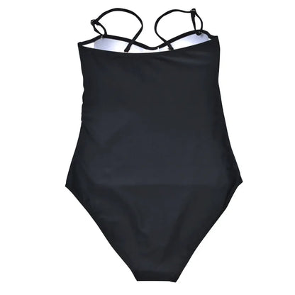 One Piece Swimsuit Closed Large Size Print Swimwear Women Flower Push Up Swimsuits Body Female Beach Bathing Suit XXL