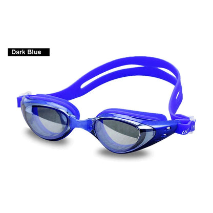 colorful Unisex coating mirrored swimming goggles adult water sportswear anti-fog anti-UV Waterproof swimming Glasses