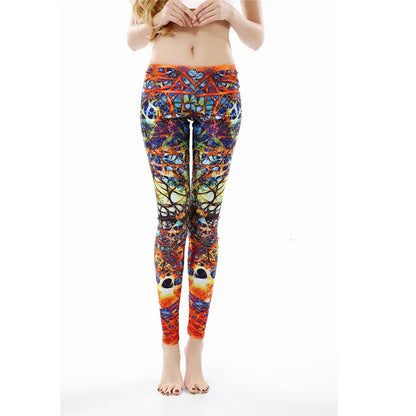 Legging Black Blue and Purple Objects Leggins Printed leggings Women leggings Women Pants
