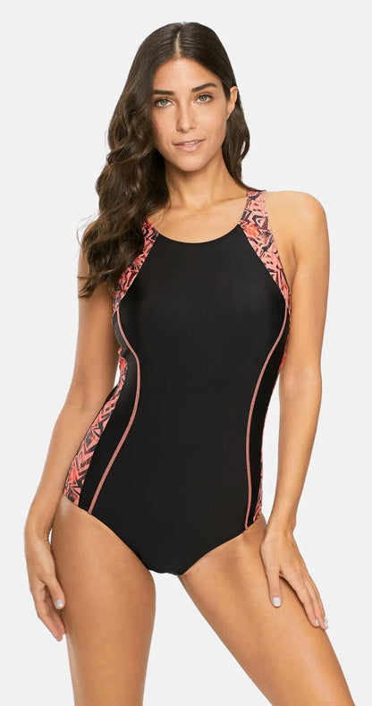 Charmleaks Ladies One Piece Sports Swimsuit Women Sports Swimwear Bikini Backless Beach Wear Bathing Suits Monokini