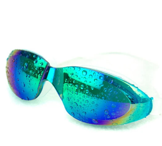 colorful Unisex coating mirrored swimming goggles adult water sportswear anti-fog anti-UV Waterproof swimming Glasses