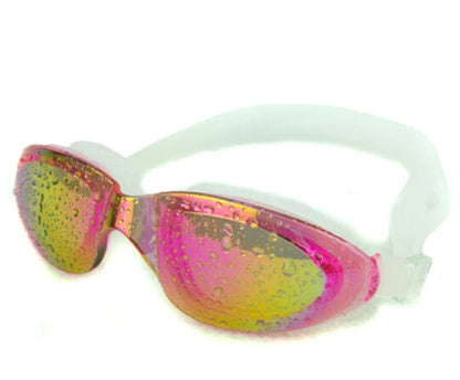colorful Unisex coating mirrored swimming goggles adult water sportswear anti-fog anti-UV Waterproof swimming Glasses